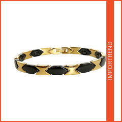 Fish-Shaped Gold Magnet Bracelet for Female