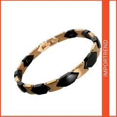 Fish-Shaped Gold Magnet Bracelet for Female