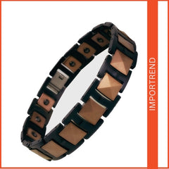 Pyramid-Shaped Men's Magnetic Bracelet