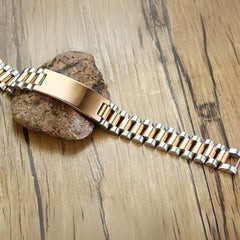 Curved Engravable Couple Bracelet for Men & Women