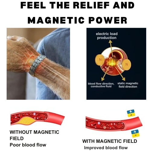 Flower Bottom Four-in-One Magnet Bracelet
