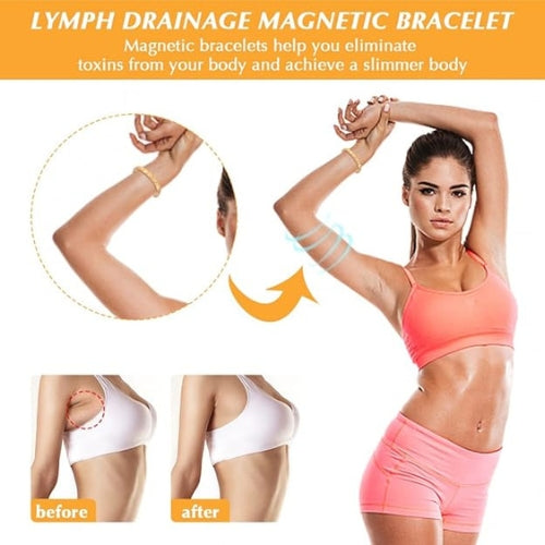 Open Striped Magnet Couple Bracelet