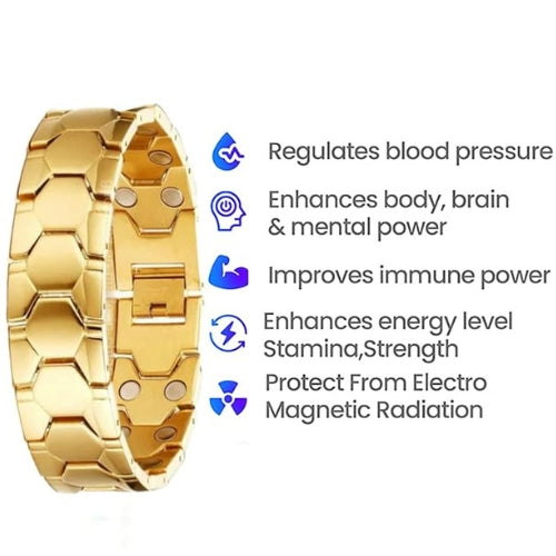 Bracelet for Men - 4-in-1 Wellness Bracelet