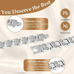 Fashion Black Gallstone Titanium Steel Bracelet