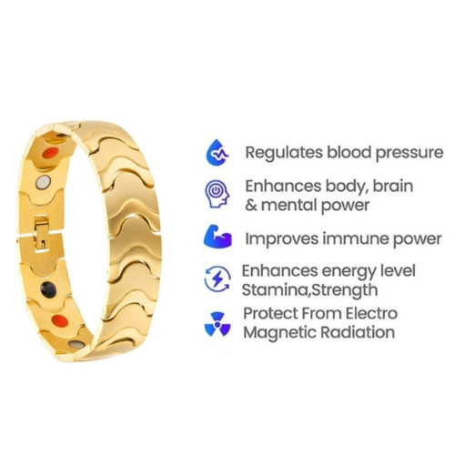 Flower Bottom Four-in-One Magnet Bracelet