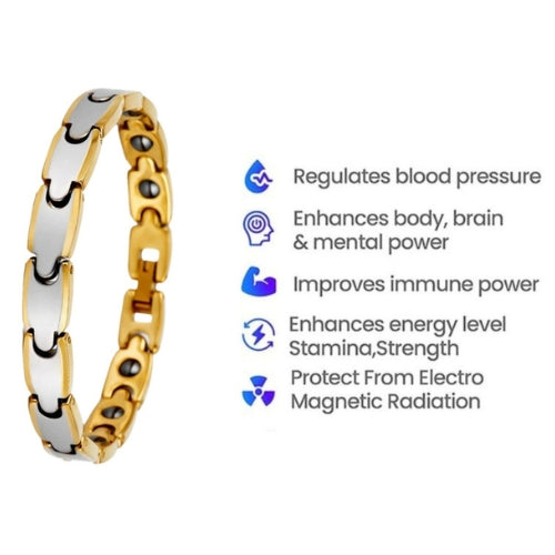 Bullet Shape Men's Magnet Bracelet