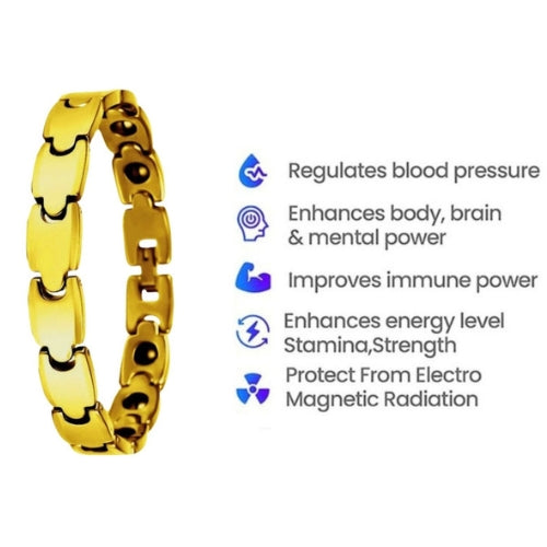 Gold-plated  Men's Magnet Bracelet