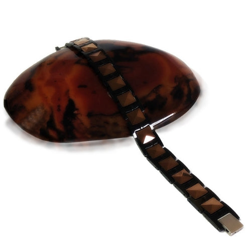 Pyramid-Shaped Men's Magnetic Bracelet